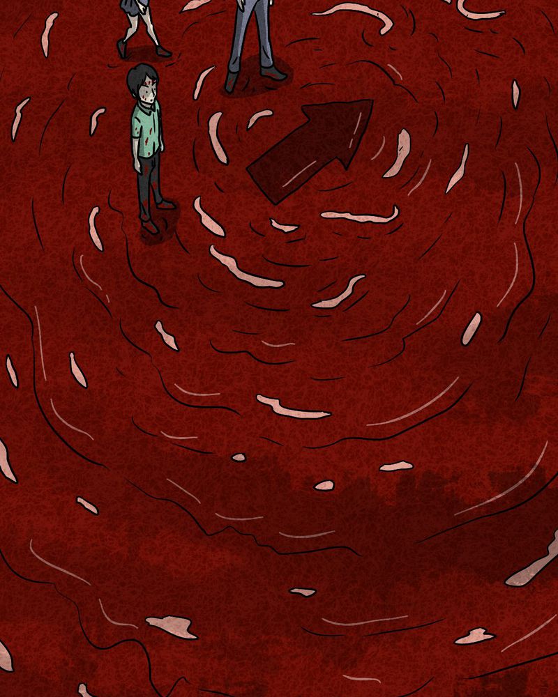 猎悚短话漫画,第35章：时间小镇2（六）3图