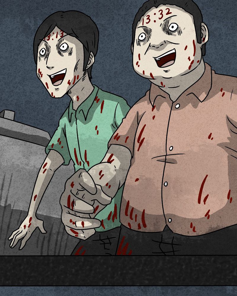 猎悚短话漫画,第35章：时间小镇2（六）5图