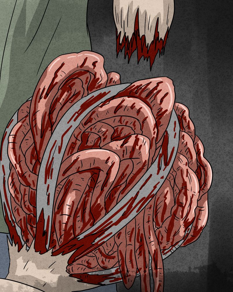 猎悚短话漫画,第21章：内脏大盗下2图