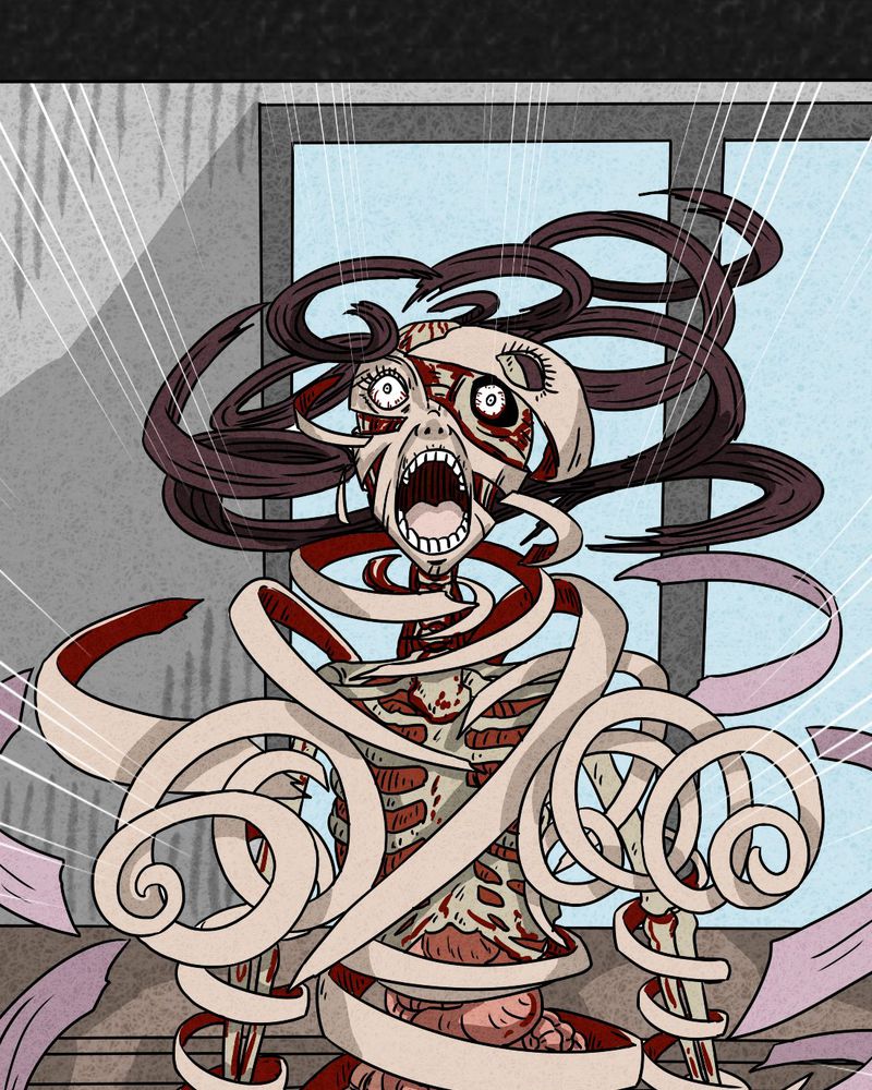 猎悚短话漫画,第22章：划痕3图
