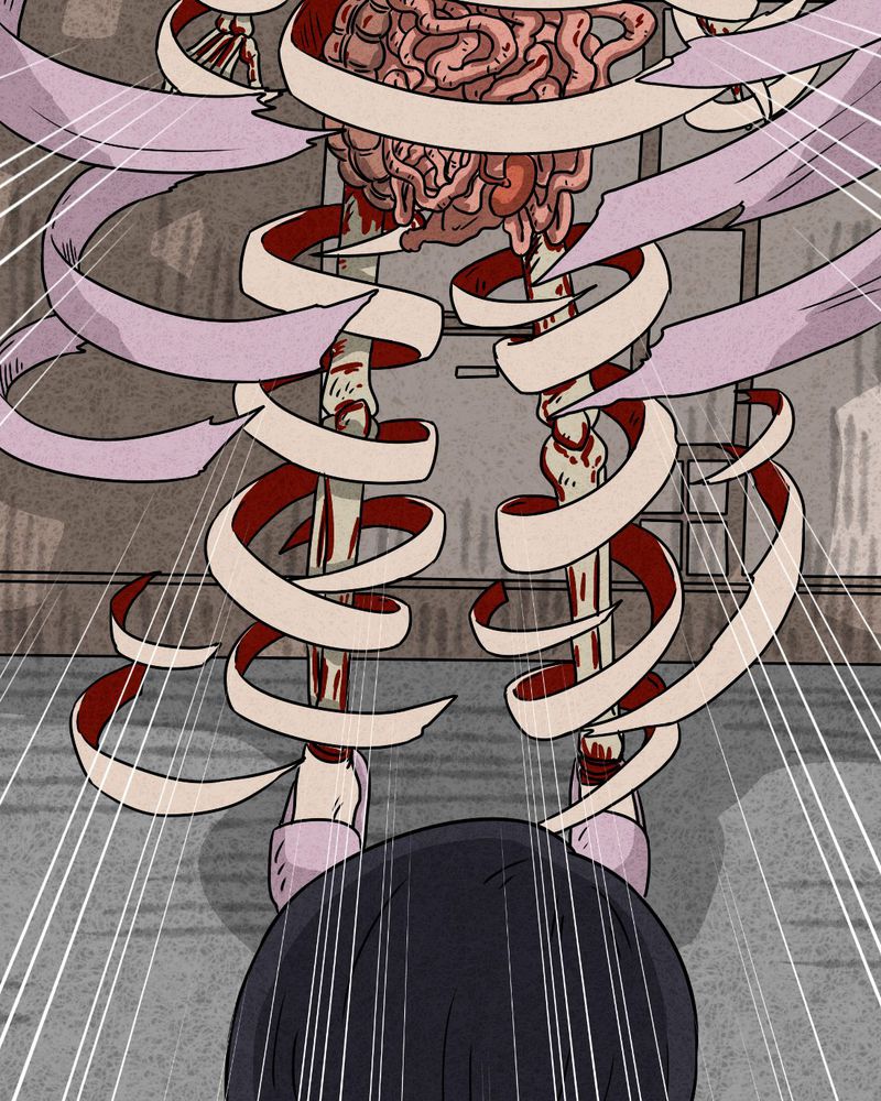 猎悚短话漫画,第22章：划痕4图