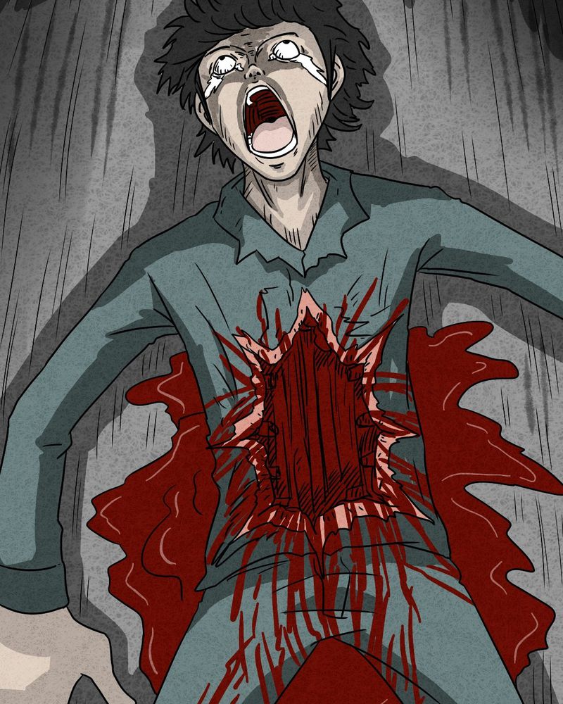 猎悚短话漫画,第20章：内脏大盗上1图