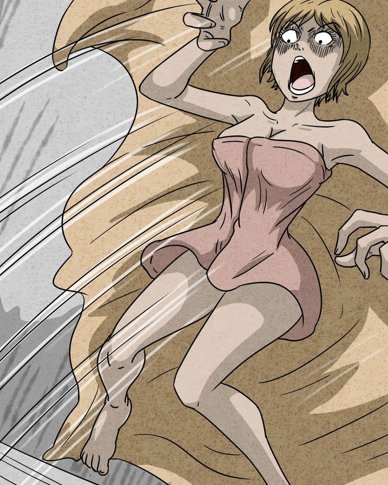 猎悚短话漫画,第23章：咚！2图