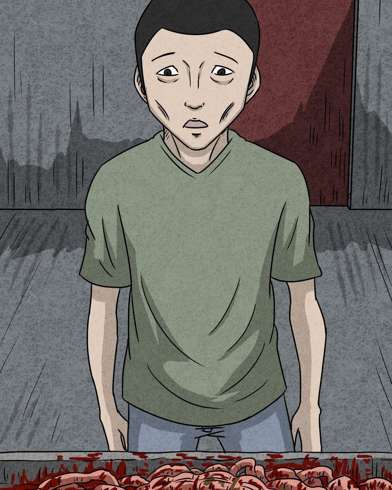 猎悚短话漫画,第20章：内脏大盗上3图