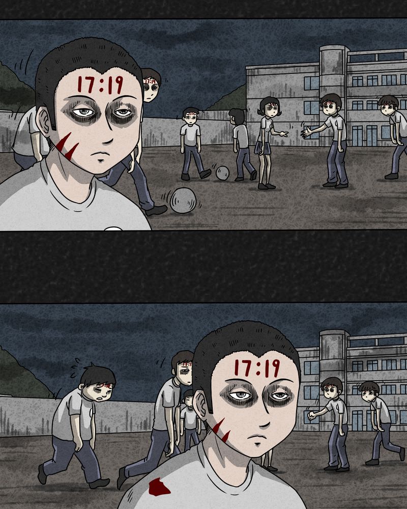 猎悚短话漫画,第6章：时间小镇上2图