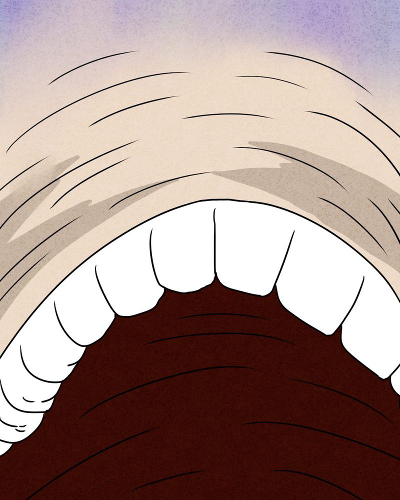 猎悚短话漫画,第28章：嘴 上篇3图