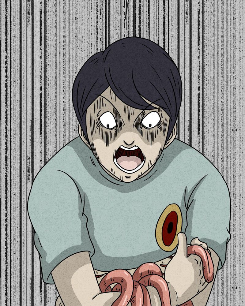 猎悚短话漫画,第22章：划痕1图