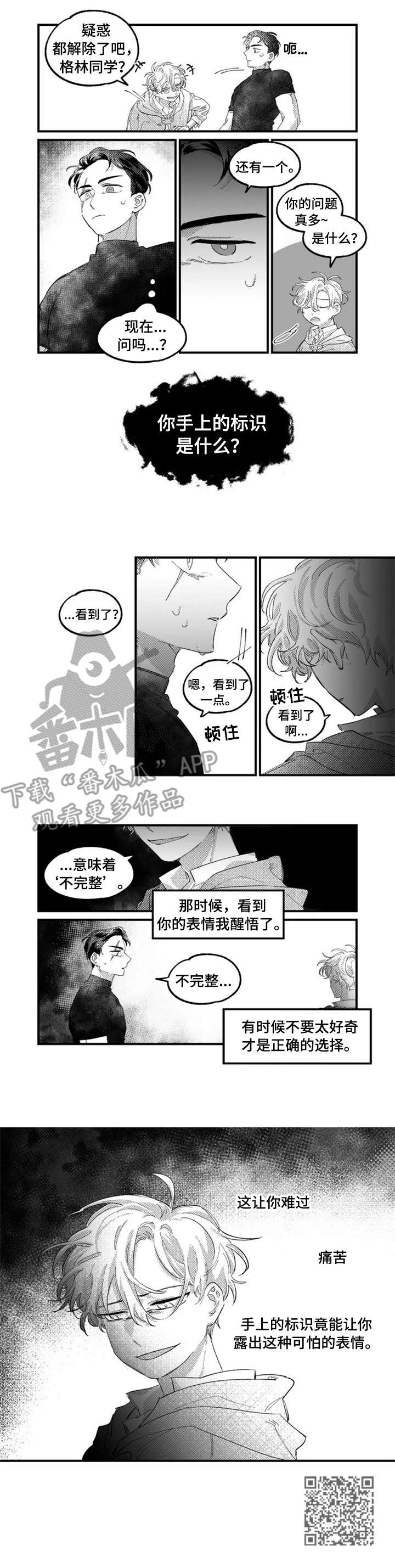 半魔法师漫画,第8章：痛苦的表情3图