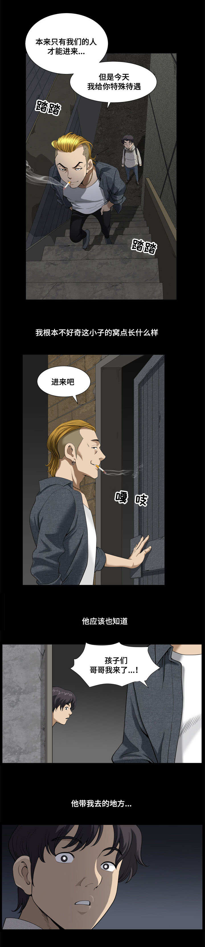 双重恶徒漫画,第12章：混混的窝点2图
