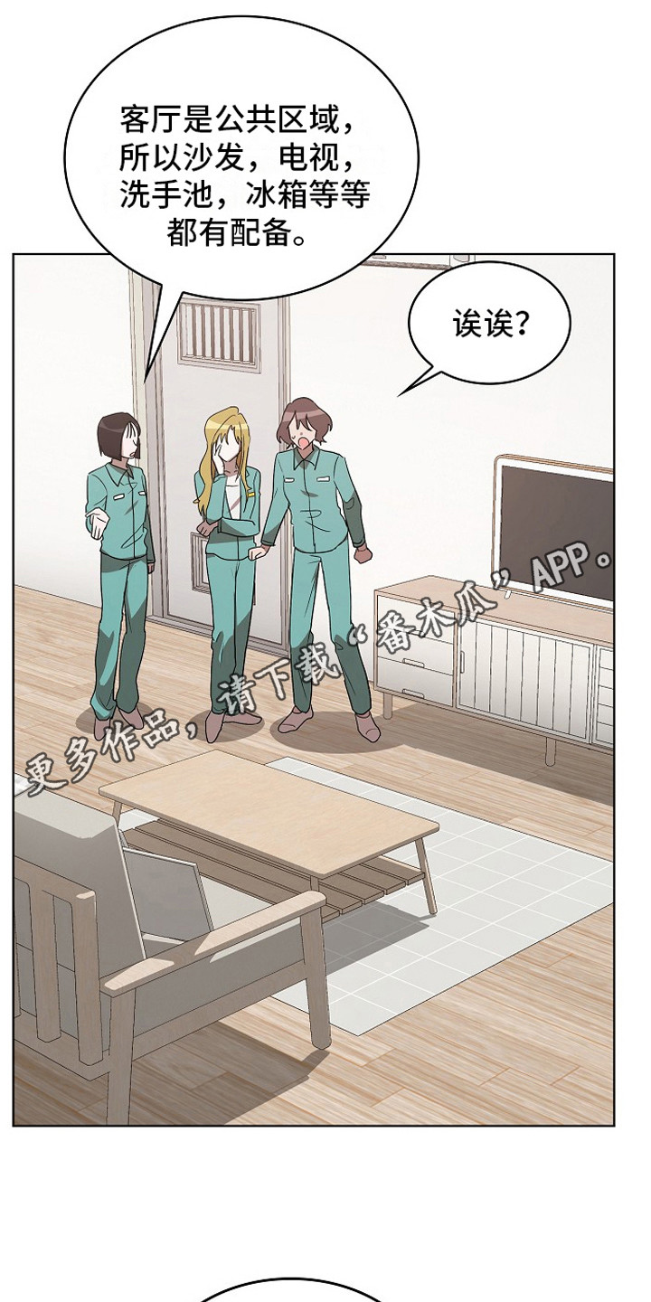 监狱里的阴谋漫画,第9章：房间1图