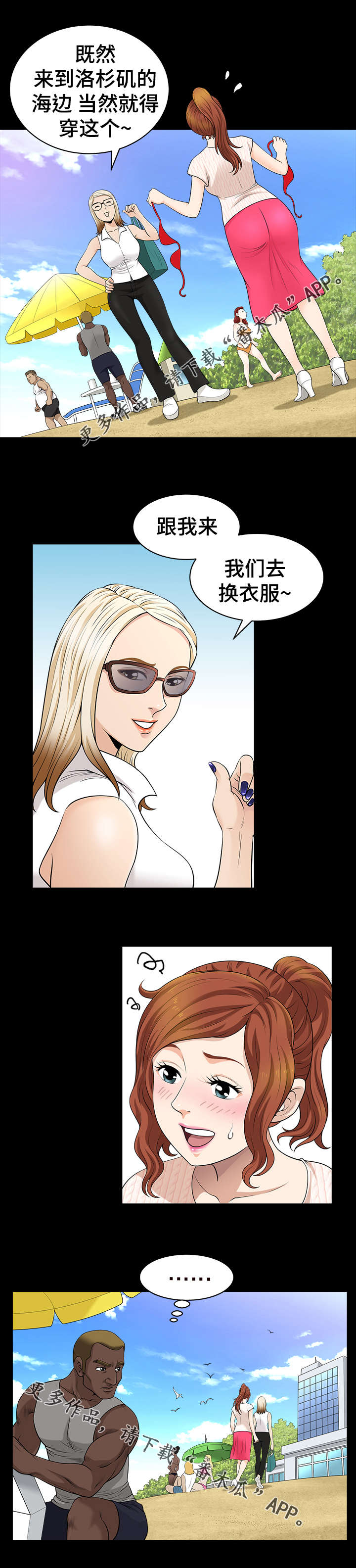 洛杉矶遭遇漫画,第9章：海边1图