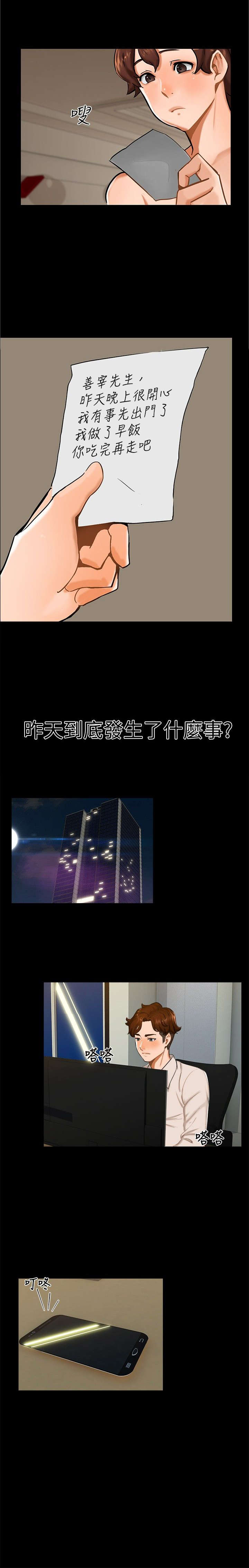 隔墙所爱漫画,第10章：昨晚？2图