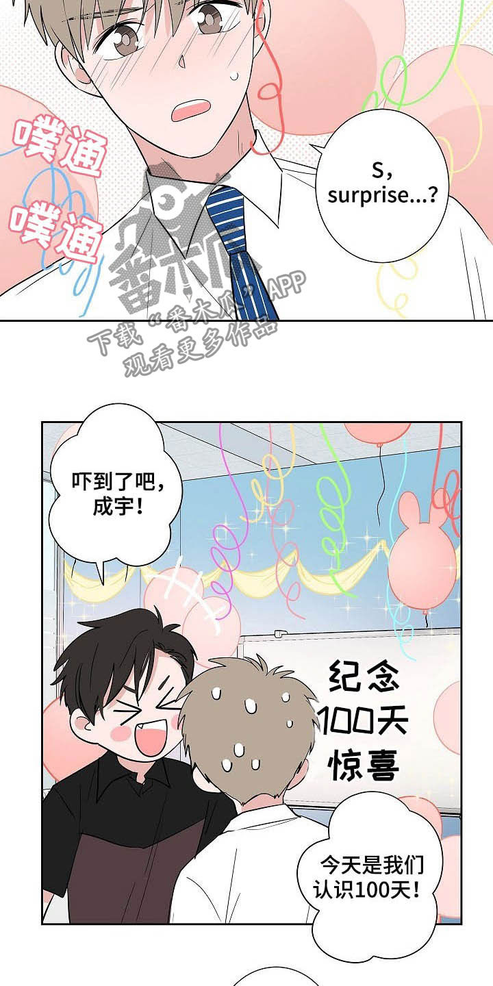 猫狗攻防战漫画,第33章：百天纪念1图