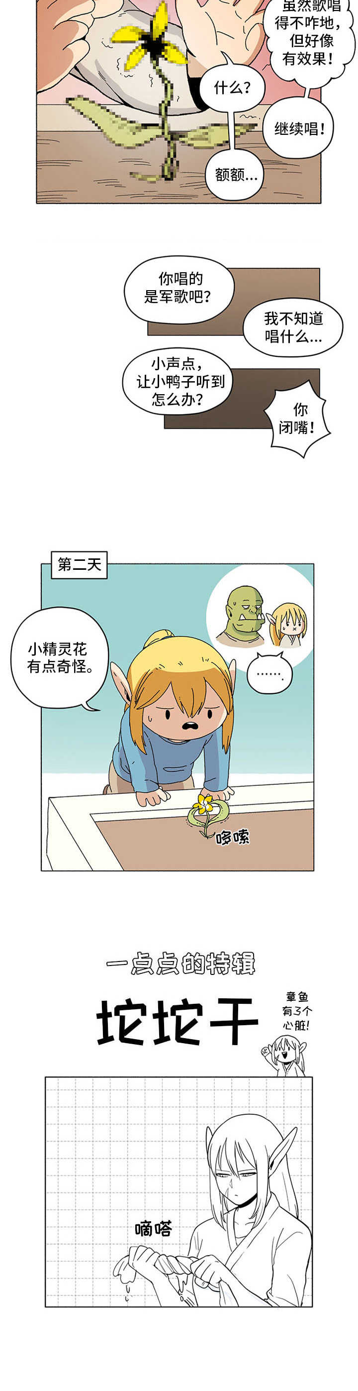 被俘虏的精灵漫画,第14章：小精灵花2图