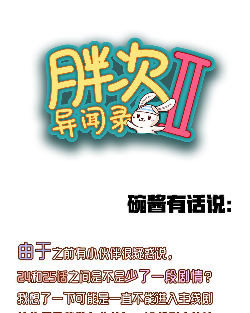 胖次异闻录Ⅱ漫画,第28章：胖次重更通知1图