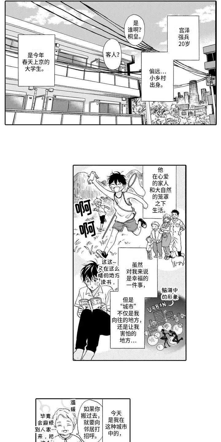 顺利恋情漫画,第1章：打招呼2图