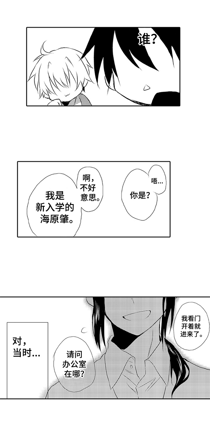 帅哥大危机漫画,第1章：后辈1图