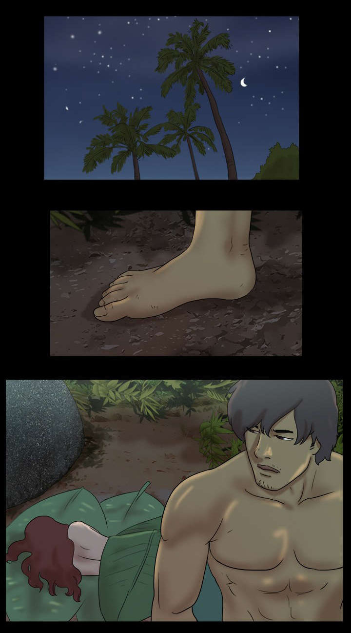 荒岛求救大结局漫画,第13章：喜欢他1图